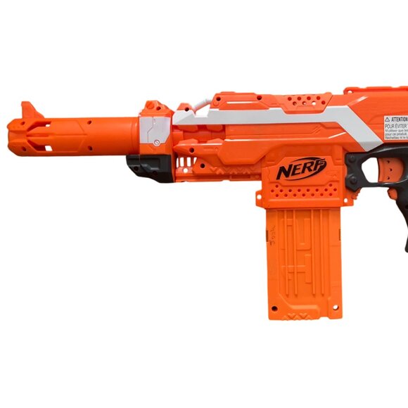 Nerf N-Strike Elite Stryfe Orange Battery Powered Motorized Blaster - Picture 3 of 7